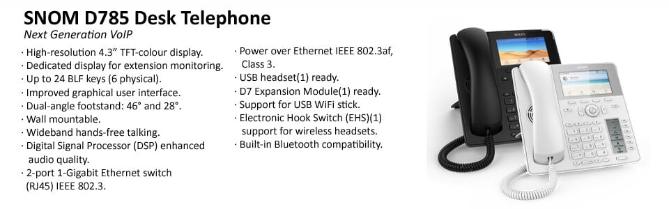 snom D785 desk handset | allin1number