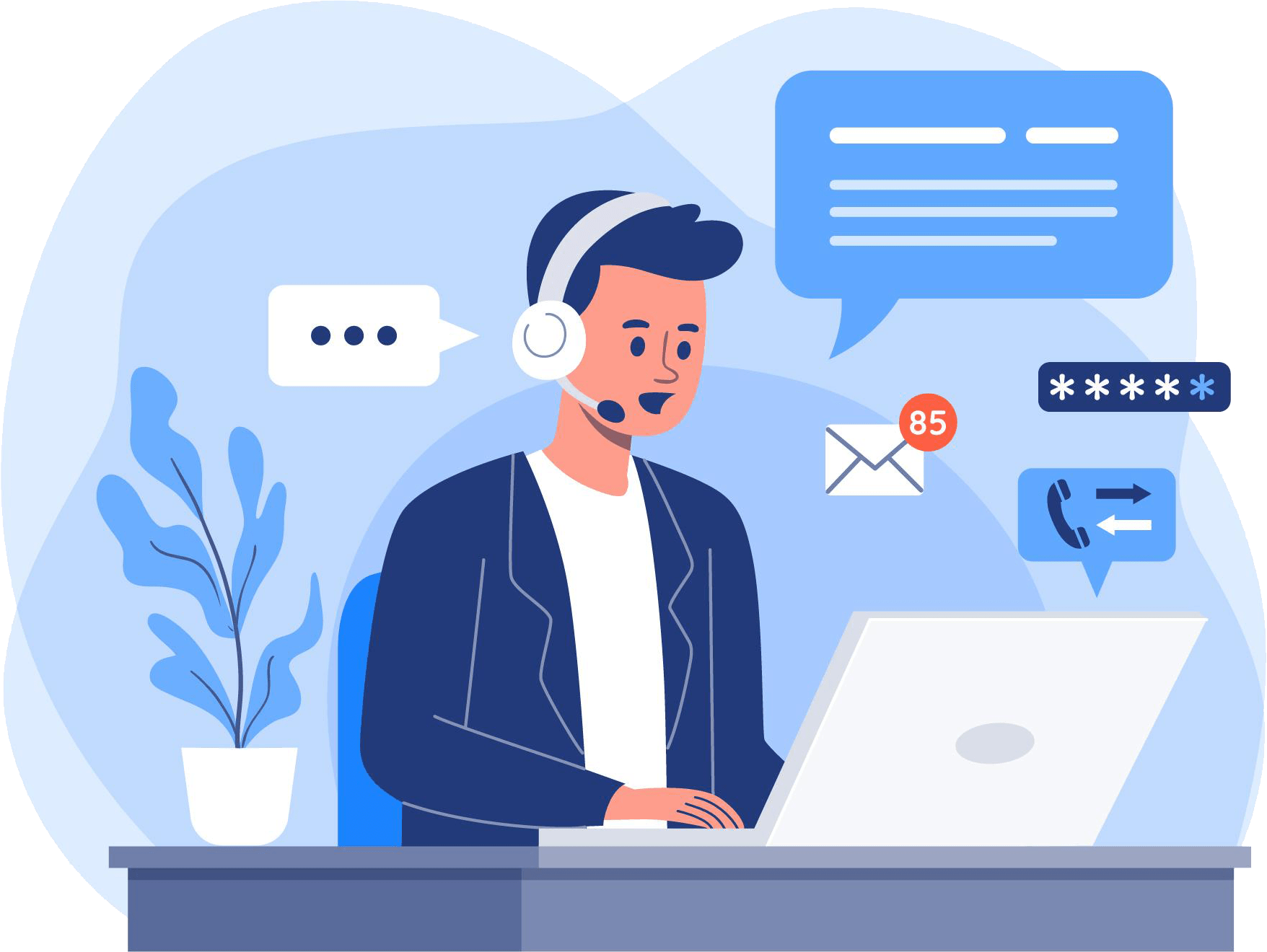 allin1number eReceptionist | Business Answering Service allin1number eReceptionist