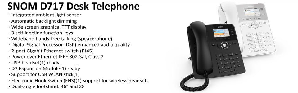 snom D717 handset | allin1number