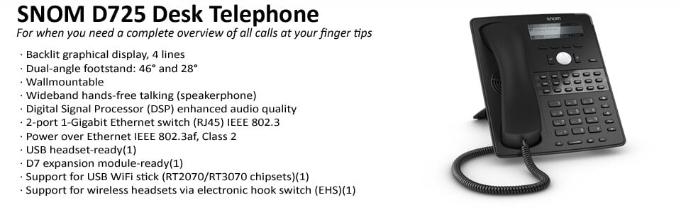snom D725 Handset | allin1number