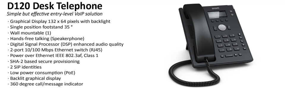 snom D120 desk telephone | allin1number